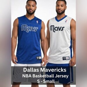 Dallas Mavericks Reversible NBA Jersey Blue White  Small Team NBA Allen Iverson